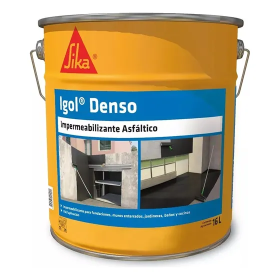 Igol Denso Impermeabilizante Asfáltico Negro 16 Lt