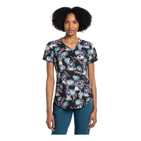 Polera Clínica Estampada Mujer Tf737 Prkt Tooniforms Cheroke