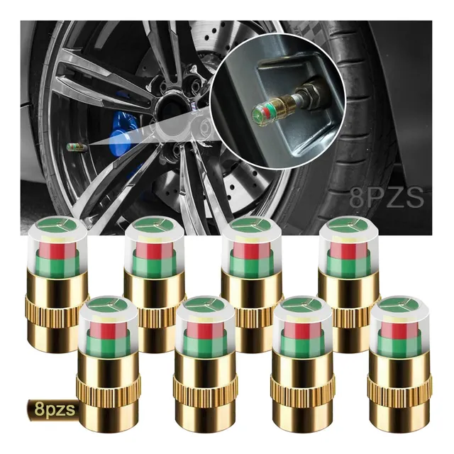 8pzs Ttapones Llantas Con Válvula Sensor Presión Para Auto