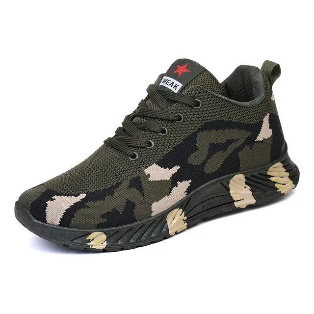Zapatillas Deportivas De Malla De Camuflaje Transpirables