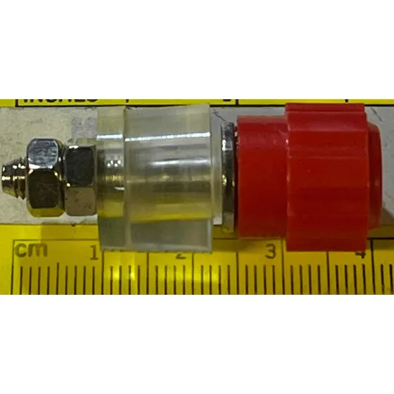 Conector Borne Banana Hembra Jack 3mm Rojo Negro V-10166