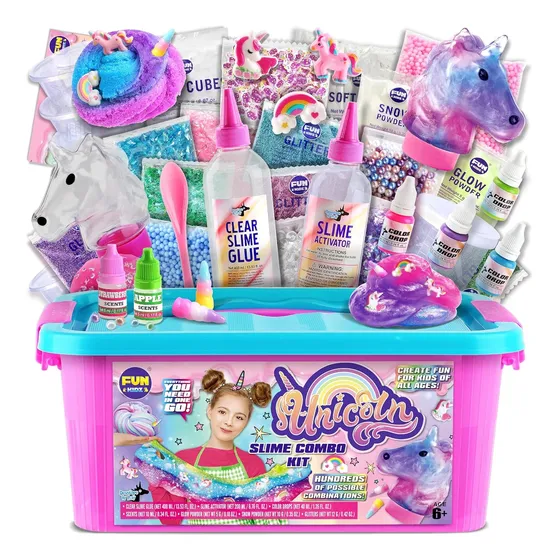  Slime Kit  De Unicornio, Incluye Todo Para Hacer Slime 