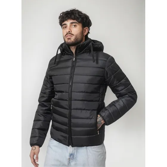 Campera Inflable Envió Gratis Super Abrigada Con Capucha 