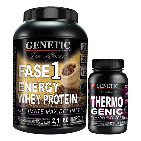 Músculos Magros Proteina Fase 1 Quemador Thermogenic Genetic Sabor Neutro