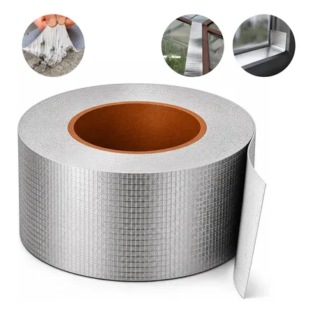 Fita Adesiva Aluminio Butil 10m×10cm A Prova Dagua Vazamento 10m 10cm
