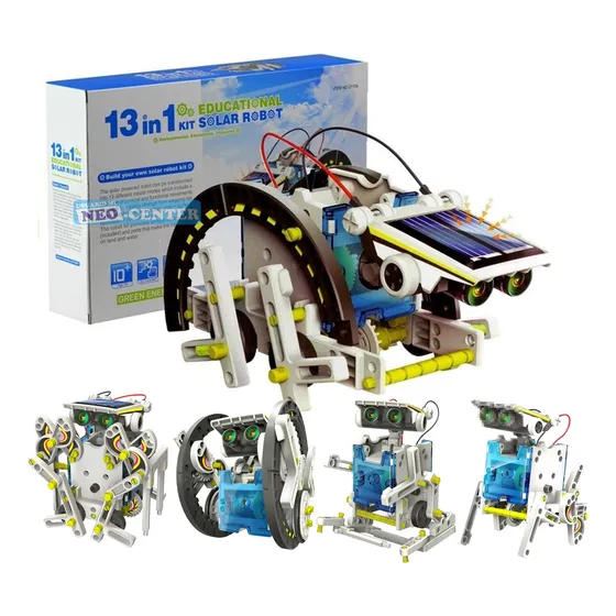 Robot Solar Kit 13 En 1 Armable Proyecto Educativo Ciencia