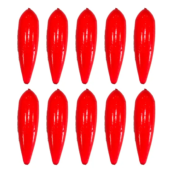 Boyas Elevadoras Zanahoria Mini 6.5cm X 10 U Pesca Pejerrey