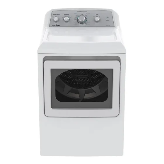 Secadora Mabe Gas 24 kg Blanca