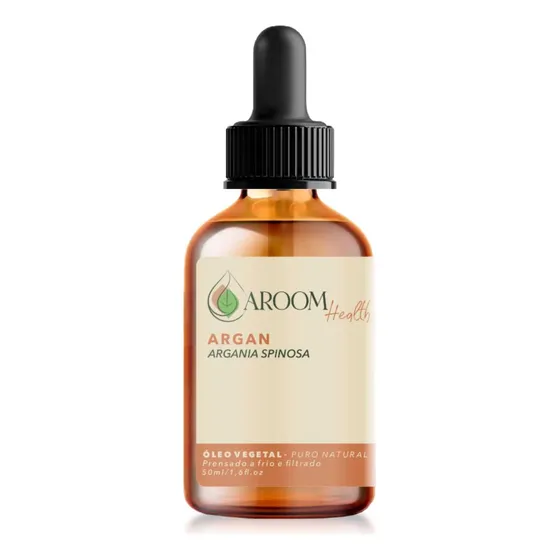 Óleo Vegetal De Argan 100% Puro - 50 Ml Aroom Health