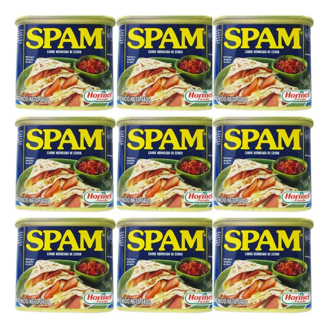 9 Piezas Spam Jamón En Lata Carne Cerdo Horneado