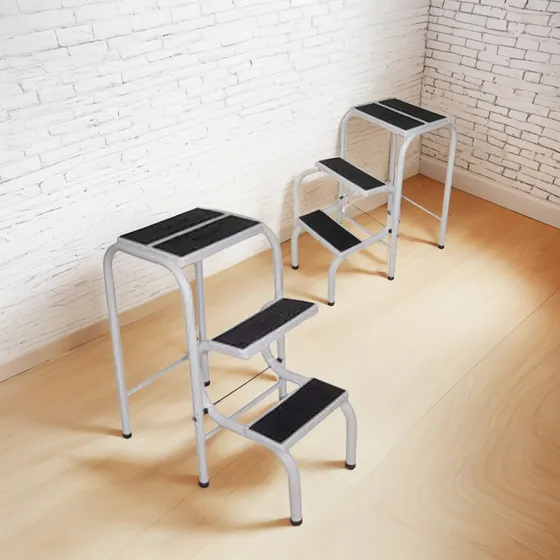 Banqueta Plegable Domestica Safari Reforzada 3 Escalones