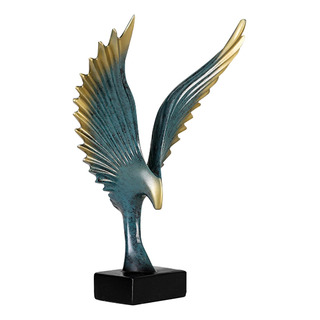 Estatua De De Resina De Águila Para El Hogar, Azul Estatua De De Resina De Águila Para El Hogar, Azul