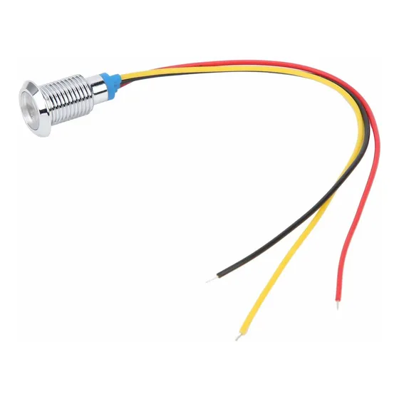 Ftvogue 4 Juego Luz Led Redonda Precableada Catodo Comun In