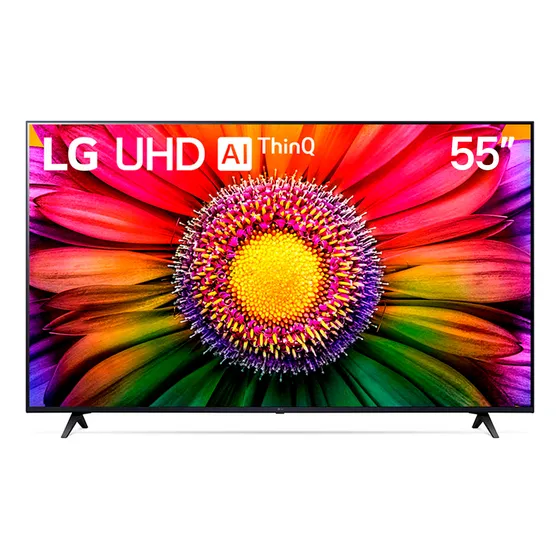 Smart TV de 55" LG UHD AI ThinQ 55UR871C0SA com tela LCD 4K 127/220V - preto
