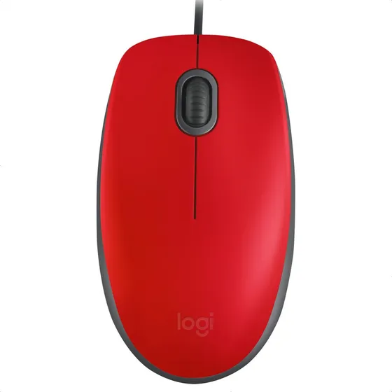 Mouse Logitech Usb M110 Silent 90% Mas Silencioso Rojo