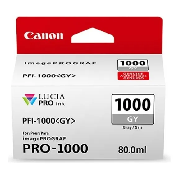 Tinta Pfi-1000 Gy Lucia Pro Gray Ink Tank (80ml) Tinta Gris