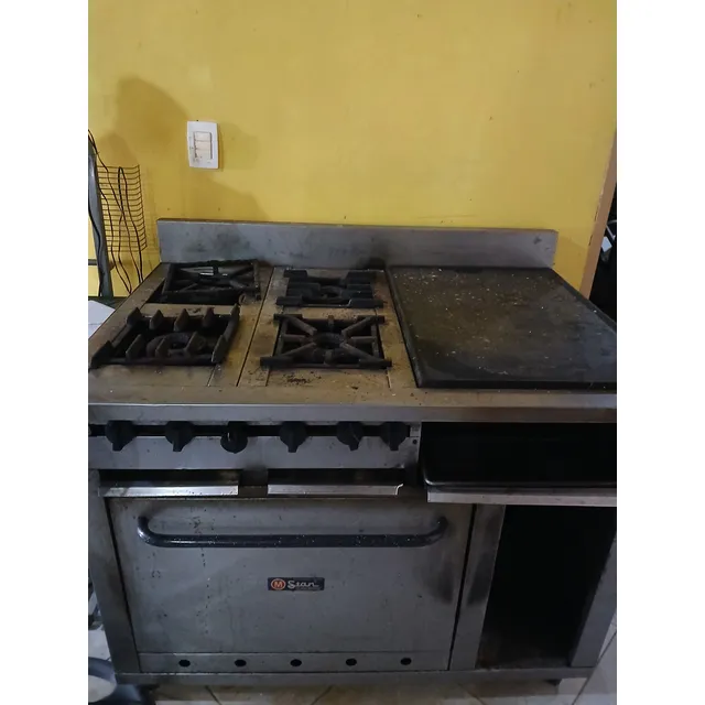 Cocina Industrial Star 4 Fogones Con Horno