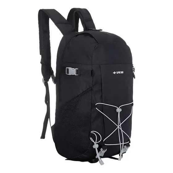 Mochila Porta Notebook Alpine Skate Trekking C /porta Bastón Color Negro Diseño De La Tela Lisa
