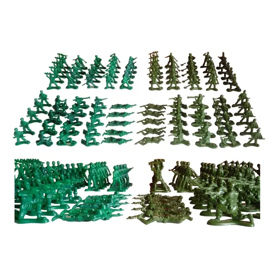 Dante42 Lote 100 Soldados Plastico Combate Militar