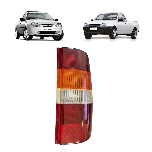 Lanterna Traseira Courier 1996/2009 Tricolor Com Soquete Ld