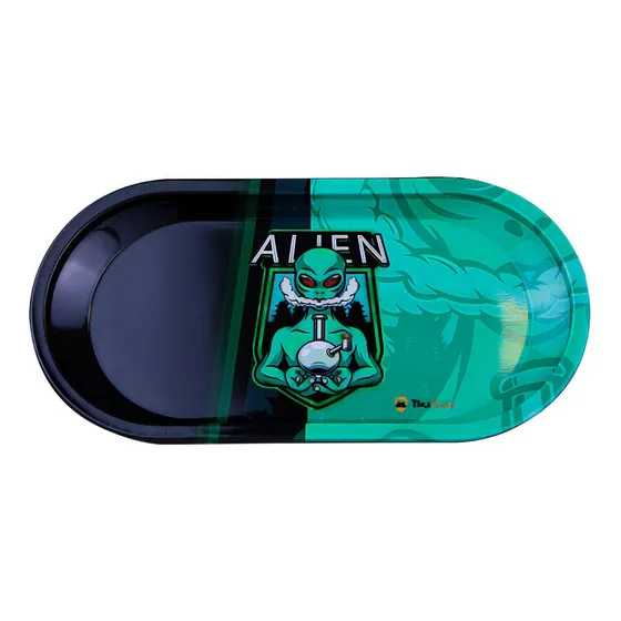 Bandeja Para Bolar Estilo Shape Smoking Raw Clipper Model Bandeja Alien - S01-2