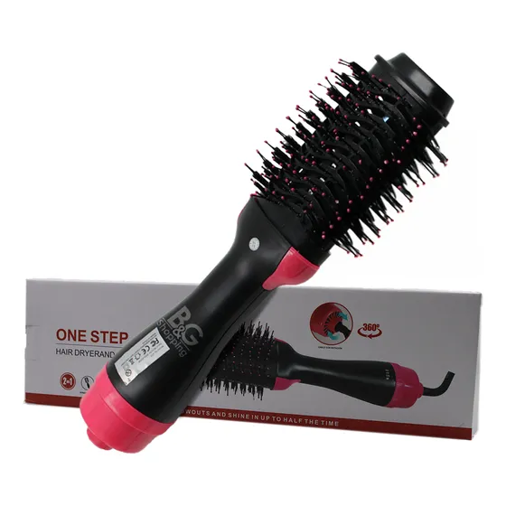 Escova Profissional 3 Em 1 - Seca Alisa E Modela 110v