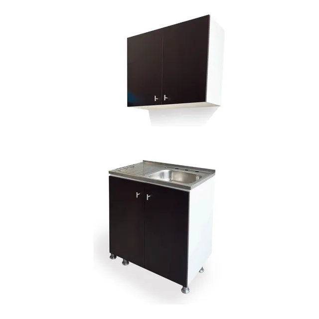 Mueble Con Tarja Y Alacena Para Cocina De Gala