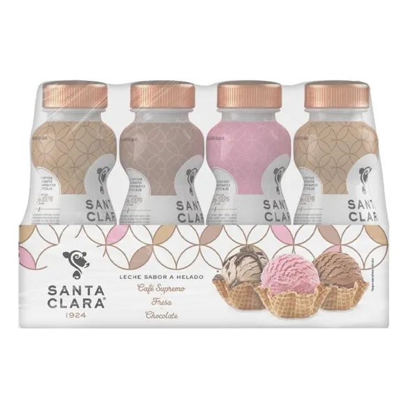 Bebida Lactea Saborizada Surtida Santa Clara 12 Piezas