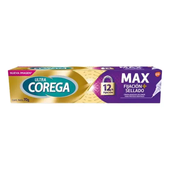Corega Max Fijacion + Comodidad Crema Adhesiva 70g