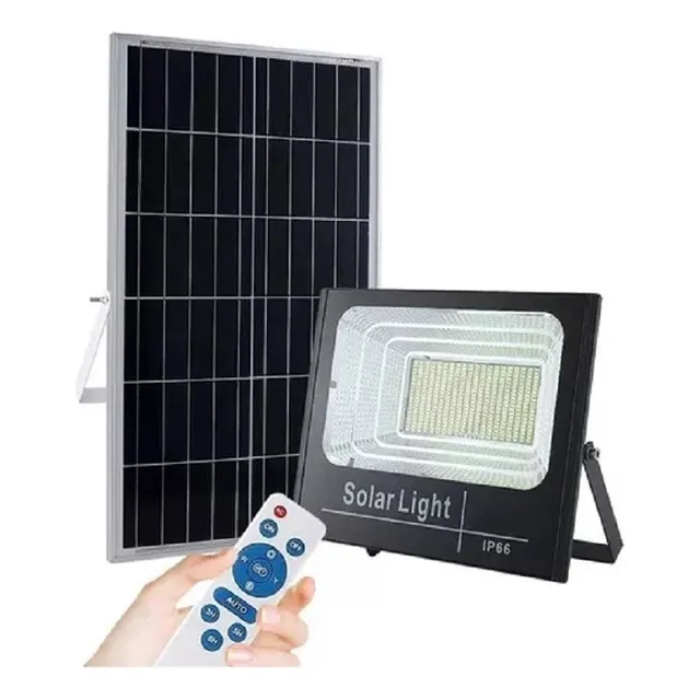 Reflector Solar Led Con Panel Solar 200watts Exteriores Sq2