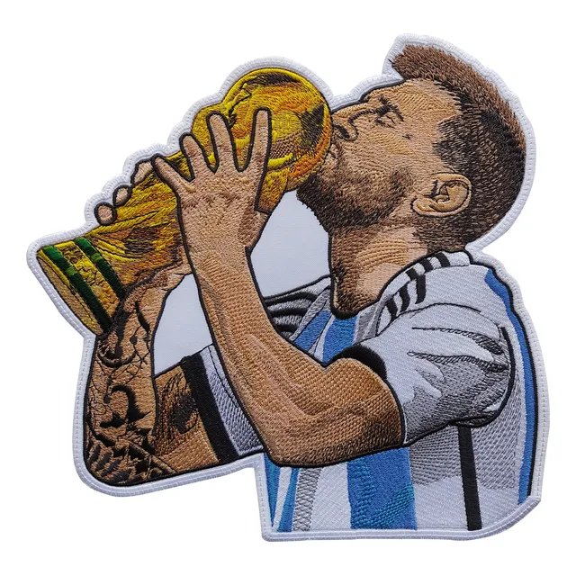 Parche Bordado Leonel Messi Copa De Mundo Campeón Qatar