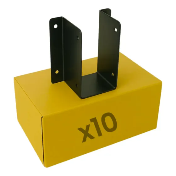 Conector Para Tirantes De Madera 2x4 Pulgadas X 10 Unidades