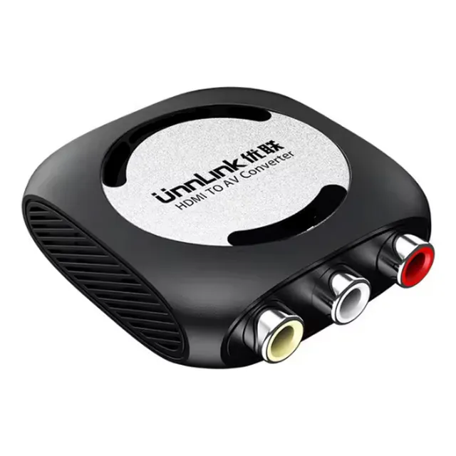 Hdmi Av-out Convertidor Video Audio Tv Dvd + Cables Ntsc