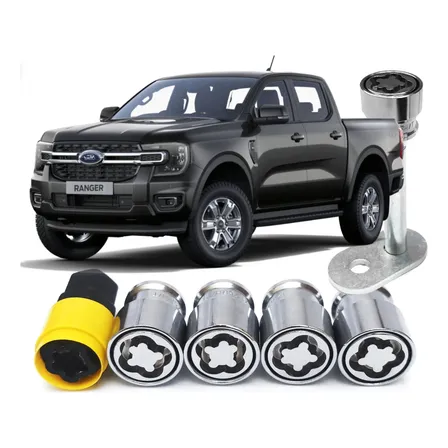 Trava Porca Antifurto De Rodas + Estepe Ford Ranger 2024
