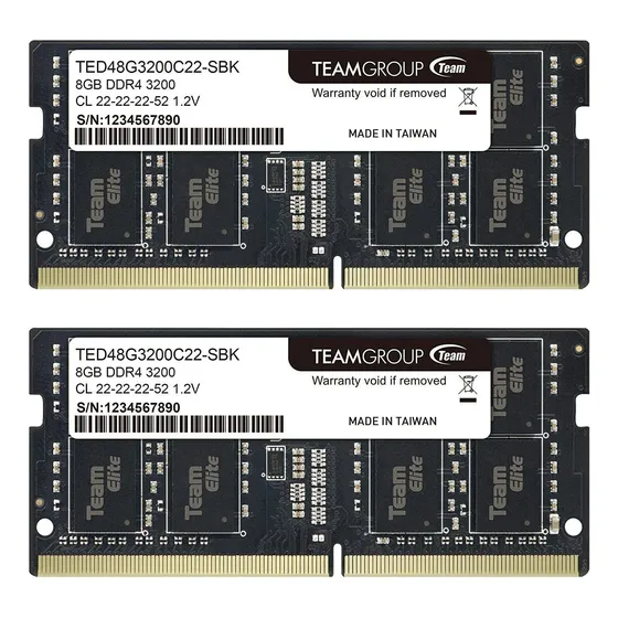 Memória Ram Teamgroup Elite, 2x8gb, 3200mhz, Ddr4, 260-pin
