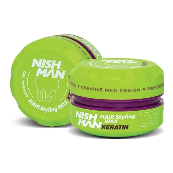 Nish Man 05 Cera Wax Keratin 150ml Somos Tienda