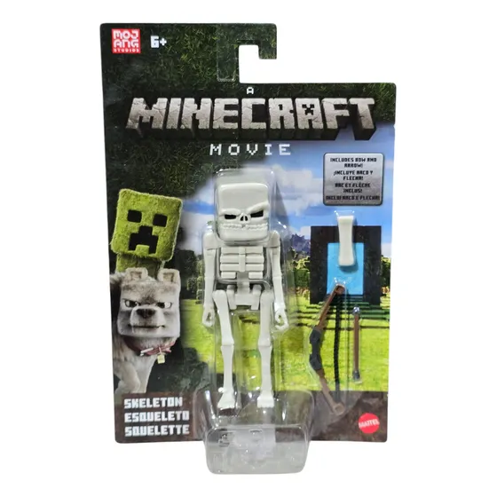 A Minecraft Movie Figura Skeleton 10cm Pelicula