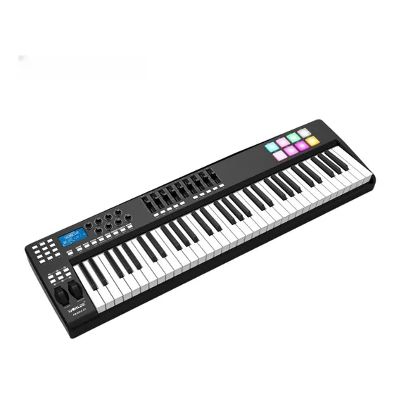 Teclado Panda 61key Rgb Portátil Profissional Midi