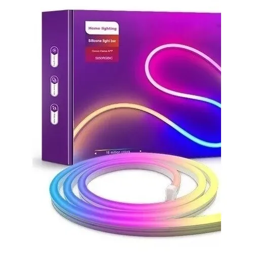 Tira Luces Led Rgb 5m Silicon Control Y Modo Música *itech
