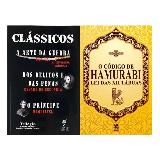 Dos Delitos E Das Penas + O Príncipe + Código De Hamurabi