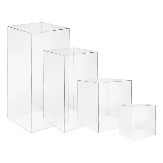 Kit Mesas Cubo De Acrílico 40 Cm / 60 Cm / 70cm / 80cm