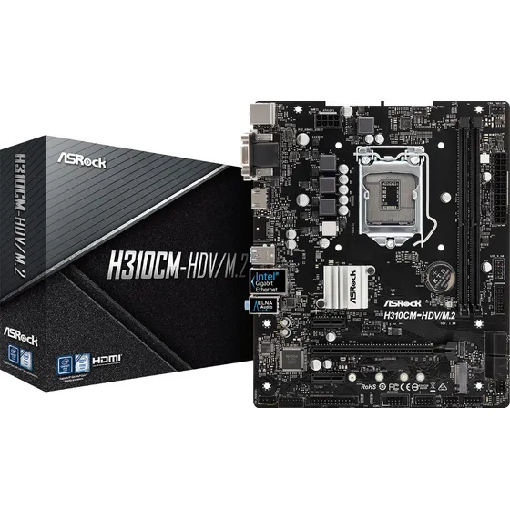 Tarjeta Madre Asrock H310cm-hdv 8va Y 9na Generacion