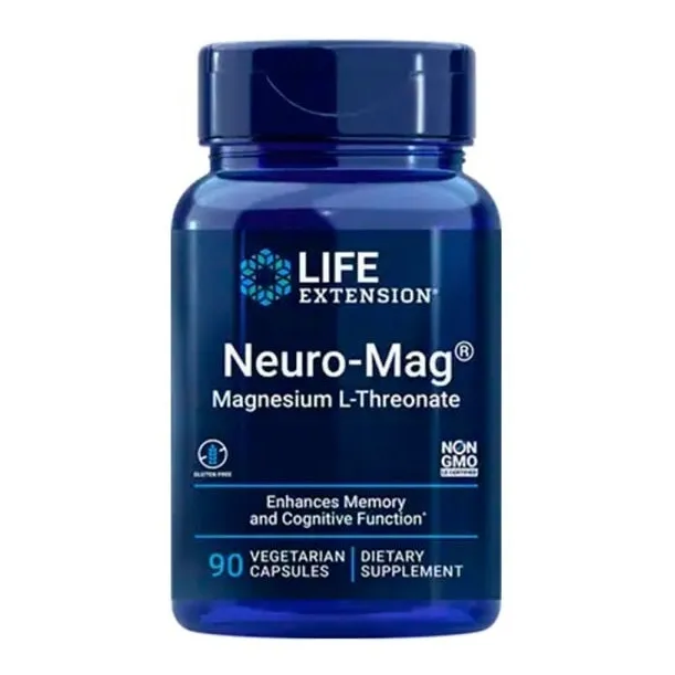 Life Extension L-treonato De Magnesio 90 Vegcaps Sfn Sabor Sin sabor