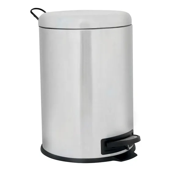 Tarro Residuos Papelera C/ Pedal Acero Inox 20lts Mor Safira