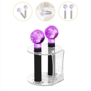 Kit Esferas LilĂĄs Com Glitter Cromoterapia Com Rack AcrĂlico Kit Esferas LilĂĄs Com Glitter Cromoterapia Com Rack AcrĂlico