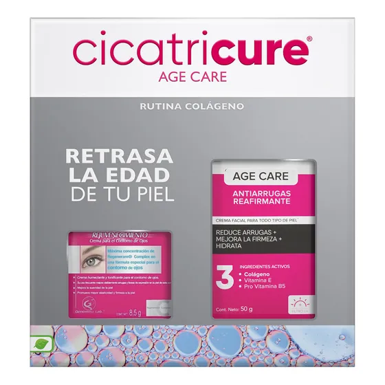 Pack Cicatricure Age Care Reafirmante+cicatricure Ojos 8,5gr Día/noche