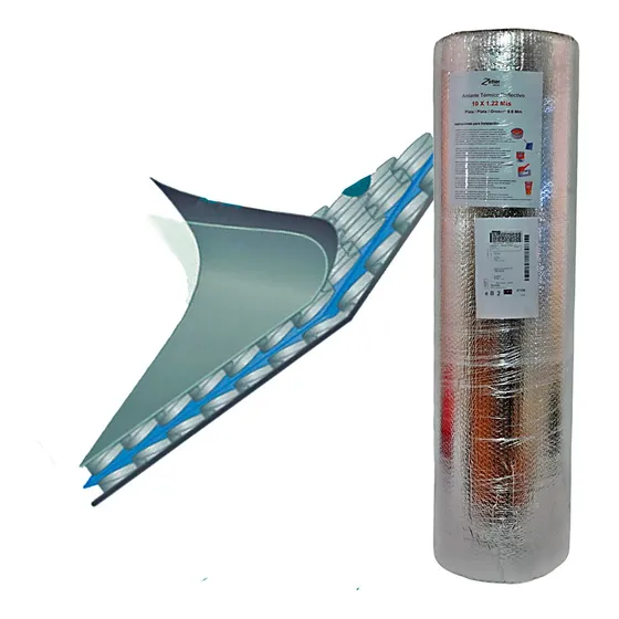 Aislante Térmico Reflex Plata 2 Lados Rollo 10mts X 1.22mts