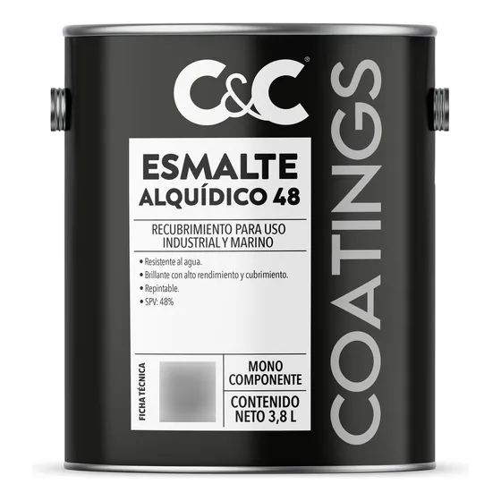 Pintura De Esmalte Alquidico 48 C&c Coatings Galon