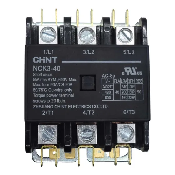 Contactor Para Aire Acondicionado 24vca Chint Nck3-40a/3-24v
