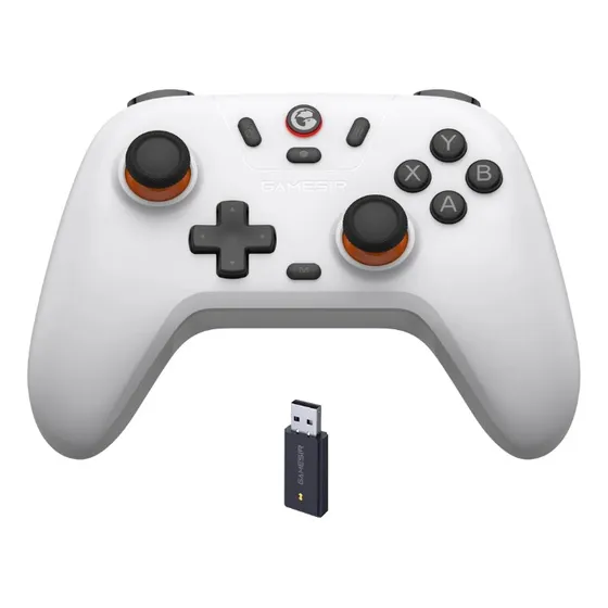 Controle S/ Fio Gamesir T4  Hall Effect Cor Branco